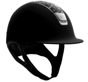 Samshield Reithelm Shadowmatt Crystal Fabric Crystal Black Dressage