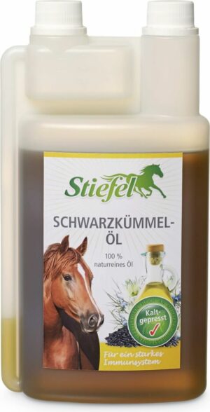 Stiefel Nahrungsergänzungsmittel Schwarzkümmelöl Zusatzfutter