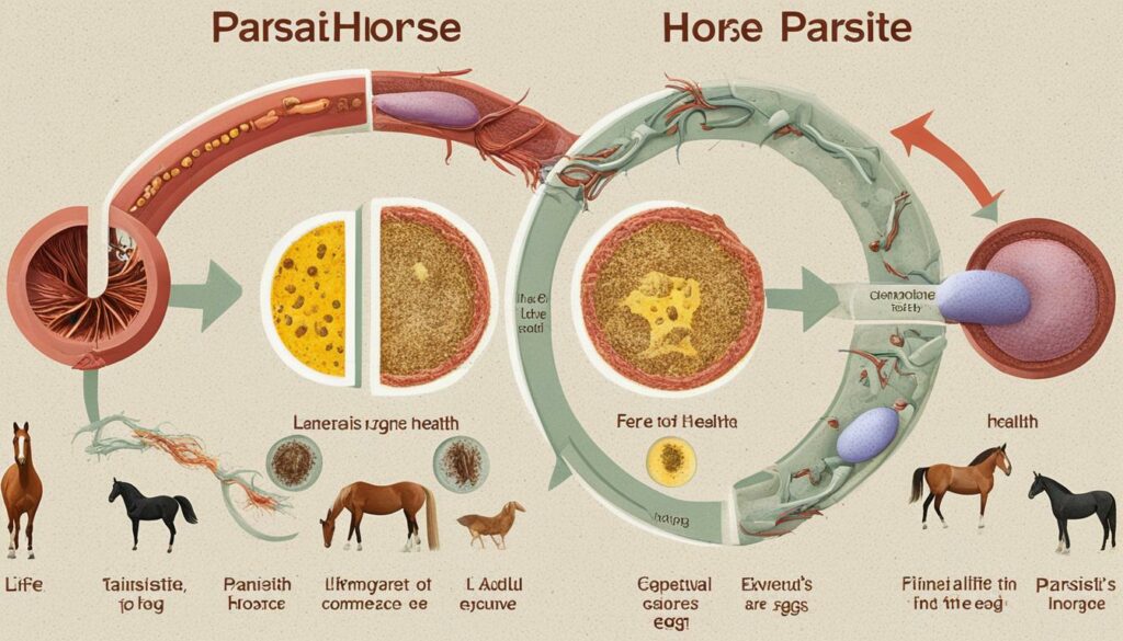 Lebenszyklus von Pferdewürmern