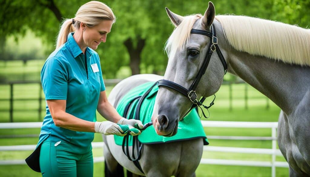 Therapieoptionen für koppende Pferde