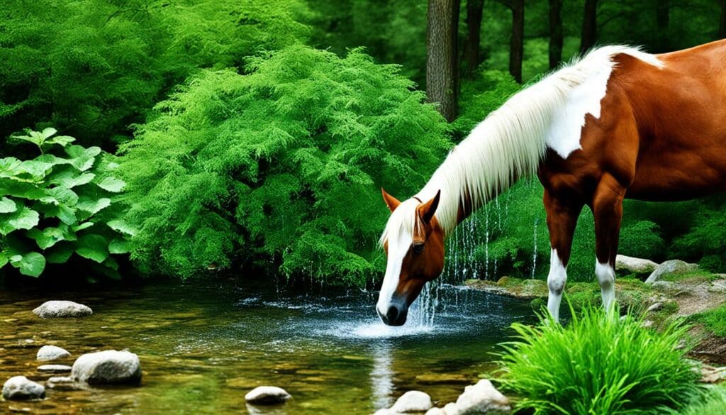 Wasserquellen für Pferde